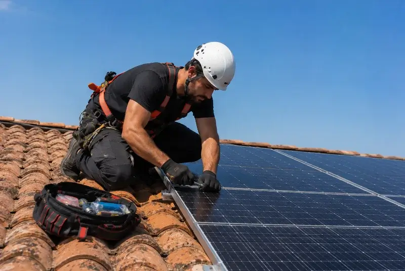 Maintenance et monitoring de panneaux solaires à Moussan